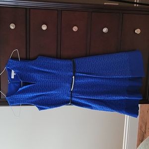 Calvin Klein belted eyelet dress